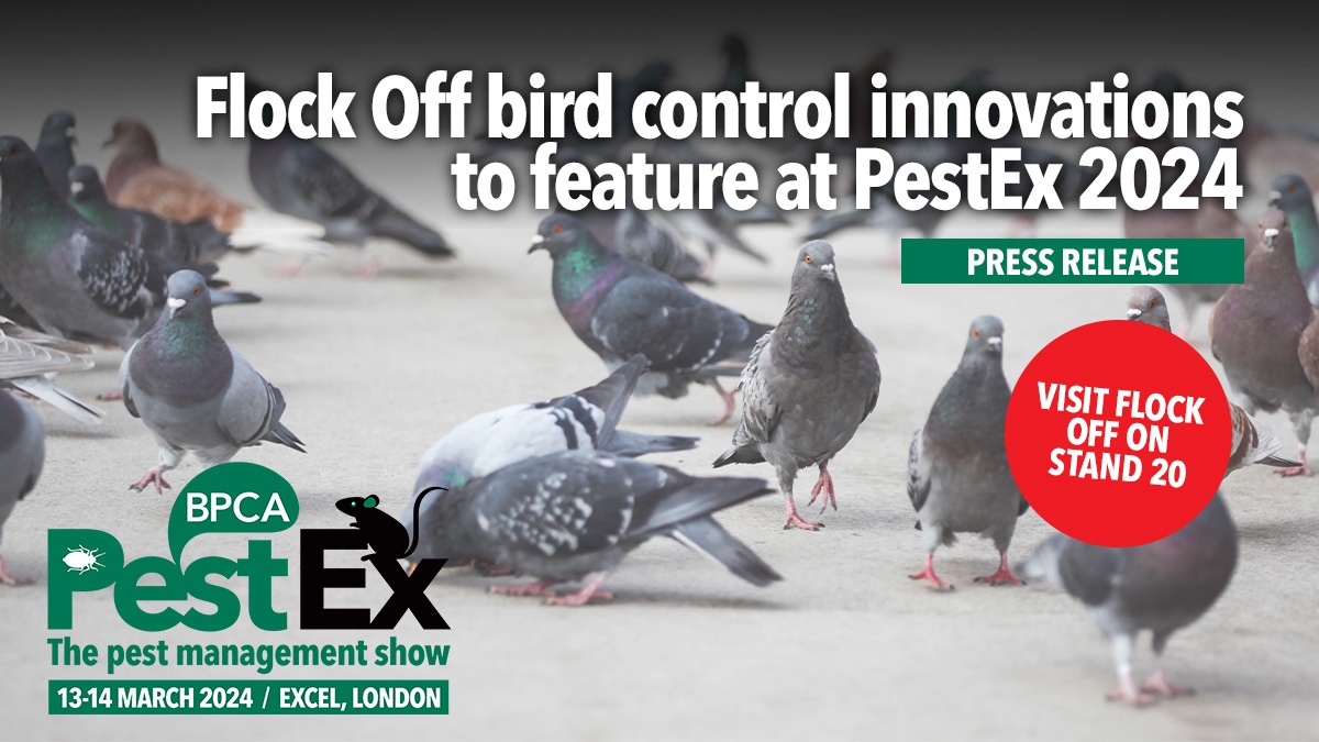 Flock Off bird control innovations to feature at PestEx 2024