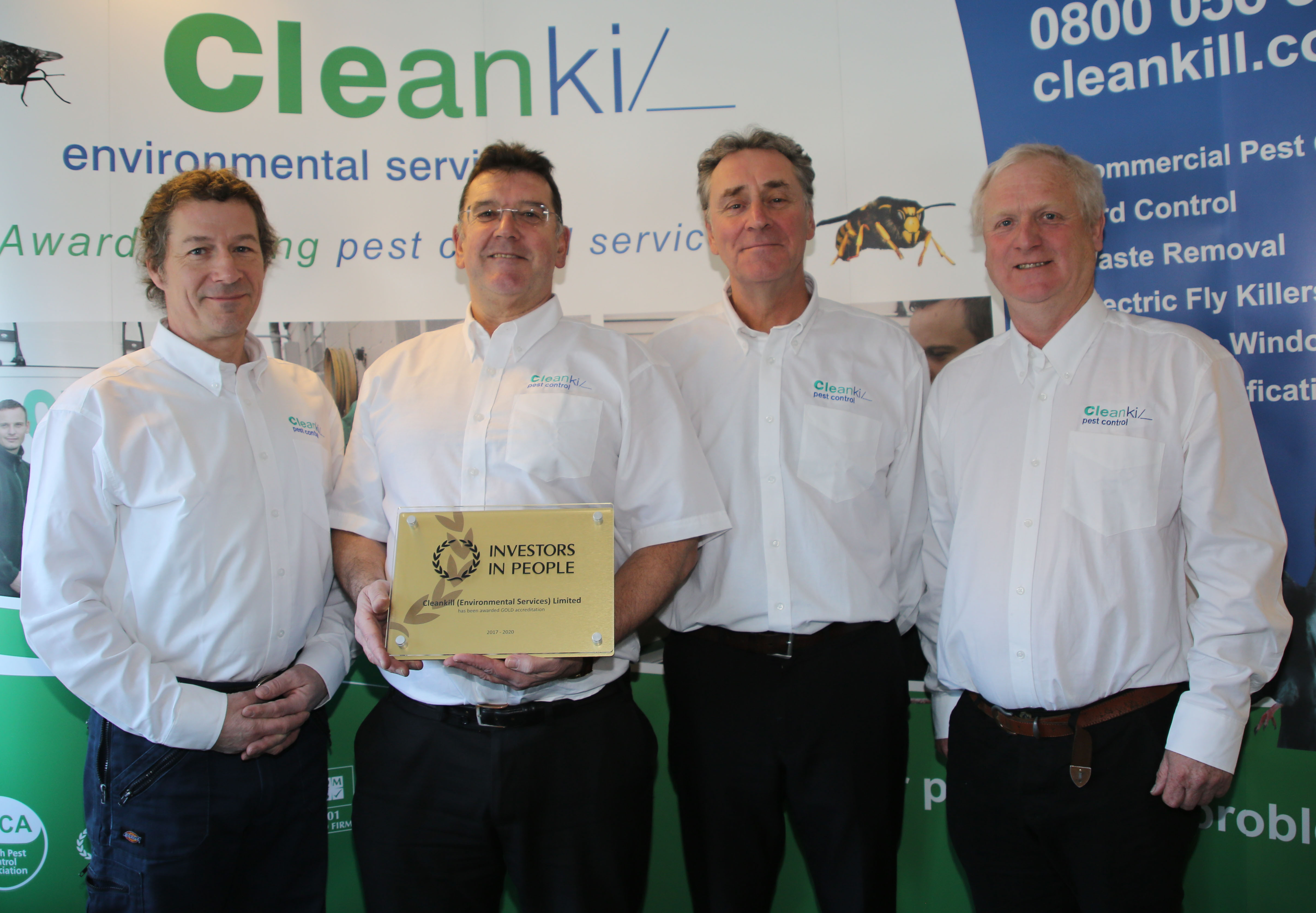 Cleankill with Investors in People Gold Award